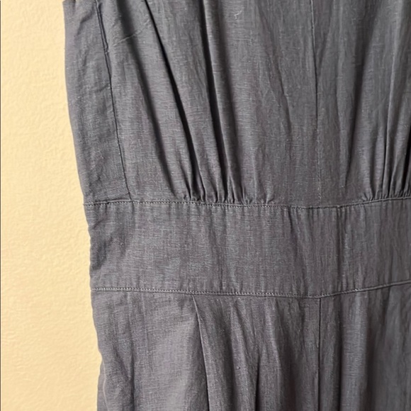 Lovestitch Blue Sleeveless Jumpsuit with V-Neck and Wide-Leg - Picture 6 of 17